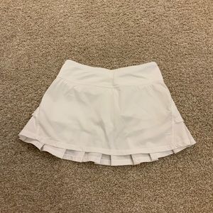ivivva white tennis skirt